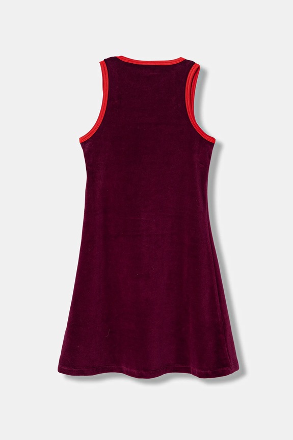 Dívčí šaty Calvin Klein Jeans IG0IG03080.128.176.PPY2 burgundské SS26