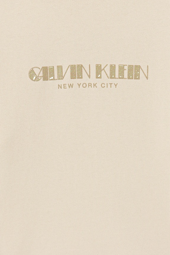 Κοριτσίστικα Παιδικό βαμβακερό φόρεμα Calvin Klein Jeans IG0IG03092.128.176.PPY2 μπεζ