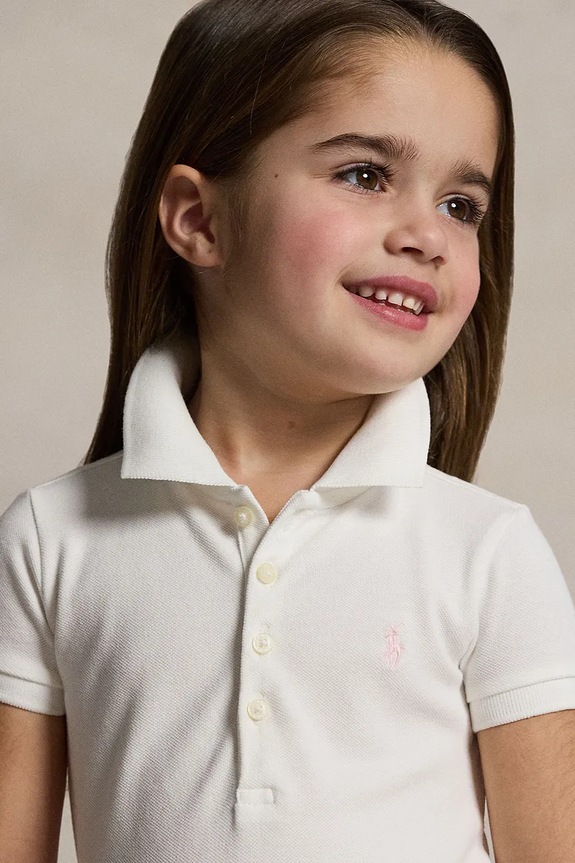 Dievčenské šaty Polo Ralph Lauren 312624740003 biela