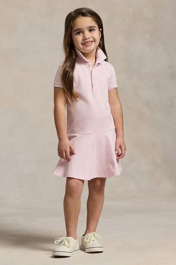 Polo Ralph Lauren rochie fete fixat roz 312698754082