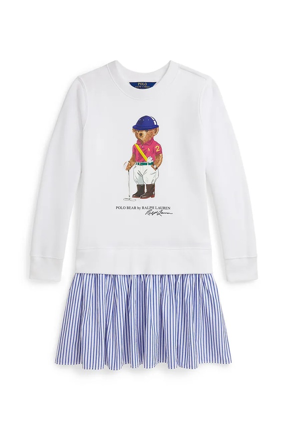 Polo Ralph Lauren sukienka dziecięca 313A96118001 biały SS26