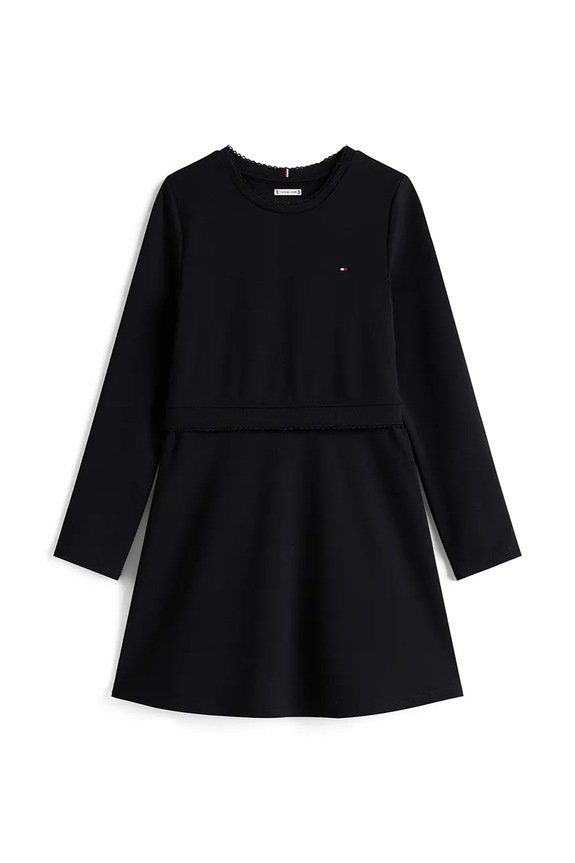Dievčenské šaty Tommy Hilfiger KG0KG08934.128.176.PPY2 čierna SS26