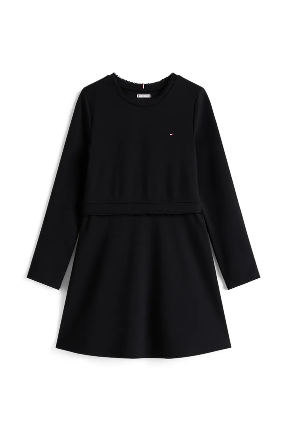 Dievčenské šaty Tommy Hilfiger KG0KG08934.128.176.PPY2 čierna SS26