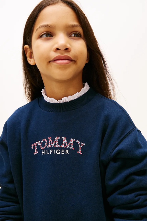 Dječja haljina Tommy Hilfiger mornarsko plava KG0KG08946.128.176.PPY2