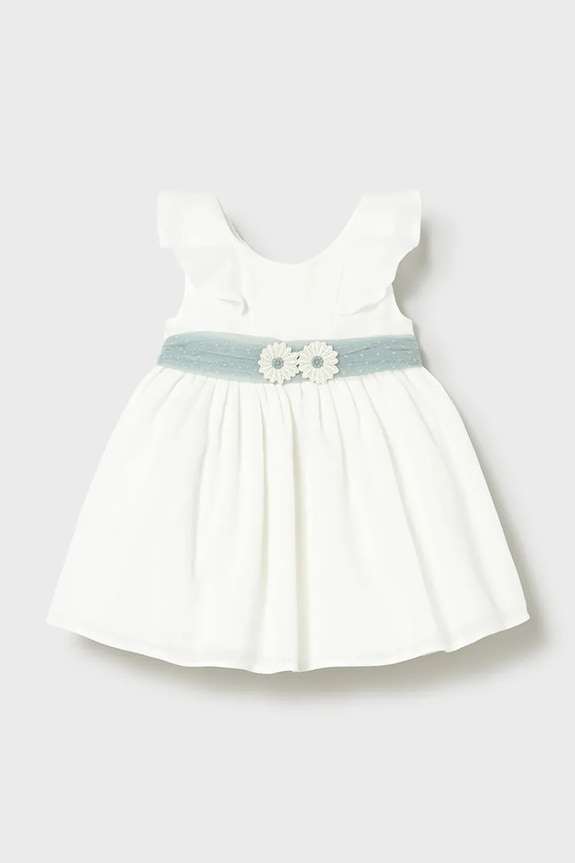 Mayoral vestito bambina 1903.4A.Baby.PPY2 bianco SS26
