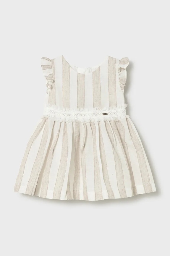 Dívčí šaty Mayoral 1904.4A.Baby.PPY2 béžová SS26