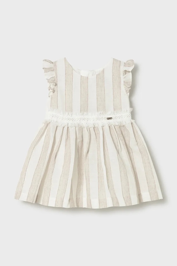 Dívčí šaty Mayoral 1904.4A.Baby.PPY2 béžová SS26