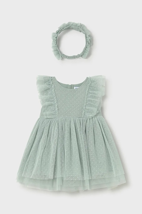 Παιδικό φόρεμα Mayoral 1905.4A.Baby.PPY2 τιρκουάζ SS26