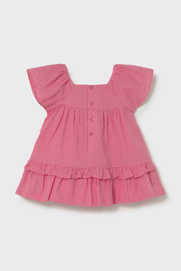 Fete Mayoral rochie din bumbac pentru copii 1912.4D.Baby.PPY2 roz