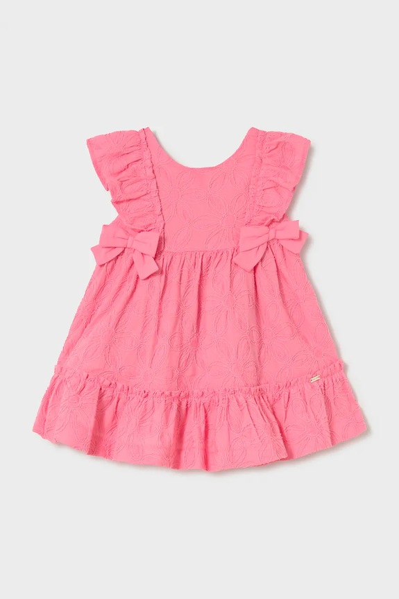 Mayoral rochie din bumbac pentru copii mini roz 1915.4D.Baby.PPY2