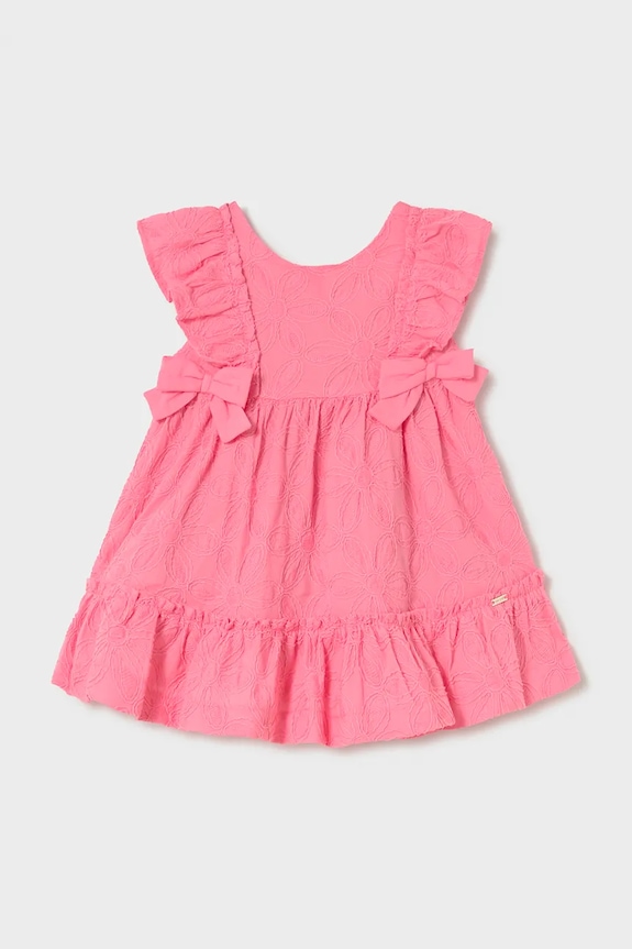 Mayoral rochie din bumbac pentru copii mini roz 1915.4D.Baby.PPY2