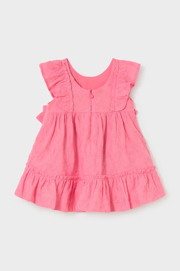 Mayoral rochie din bumbac pentru copii 1915.4D.Baby.PPY2 roz SS26