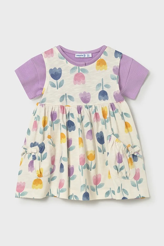 Mayoral rochie și tricou mini violet 1922.4H.Baby.PPY2