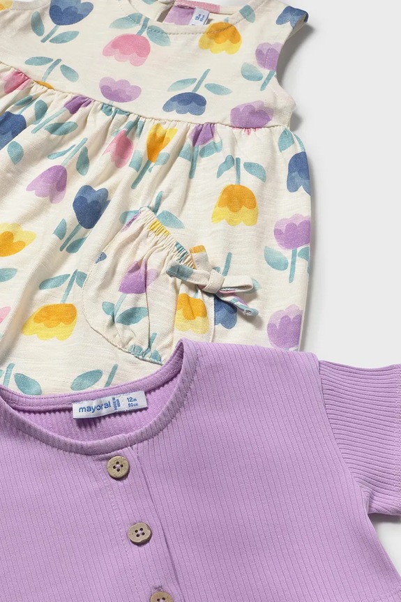 Fete Mayoral rochie și tricou 1922.4H.Baby.PPY2 violet