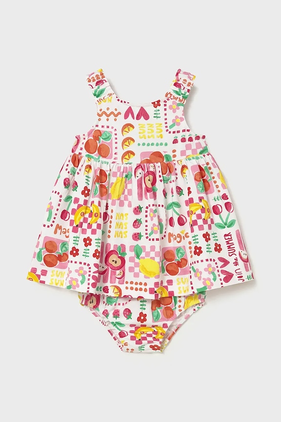 Dievčenské šaty Mayoral s elastanom biela 1927.4M.Baby.PPY2