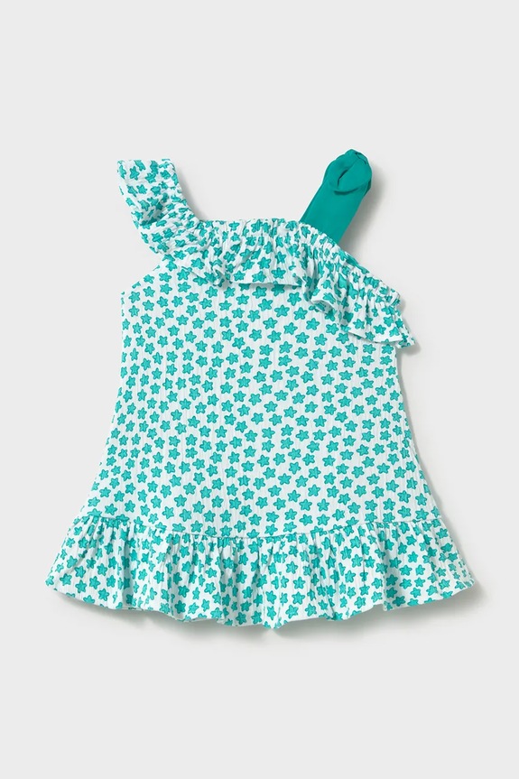 Dječja haljina Mayoral Planet friendly tirkizna 1928.4N.Baby.PPY2