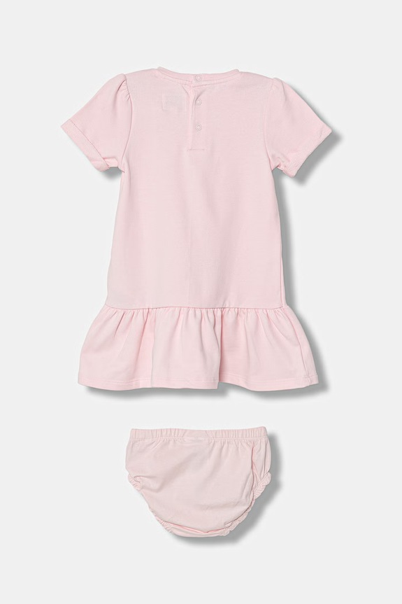Βρεφικό βαμβακερό φόρεμα Guess 2-pack A6RK05.KA6R4.PPY2 ροζ SS26