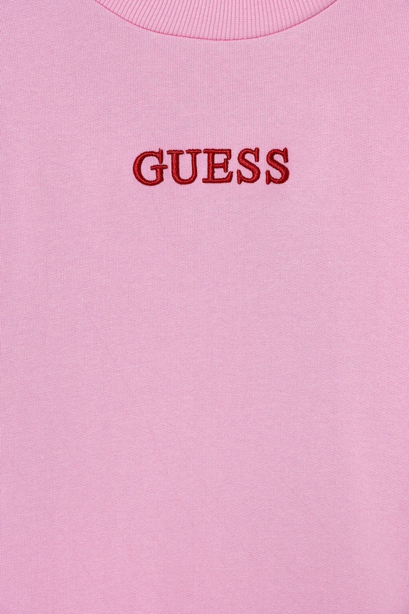 Κοριτσίστικα Παιδικό βαμβακερό φόρεμα Guess J6RK01.KAD74.PPY2 ροζ