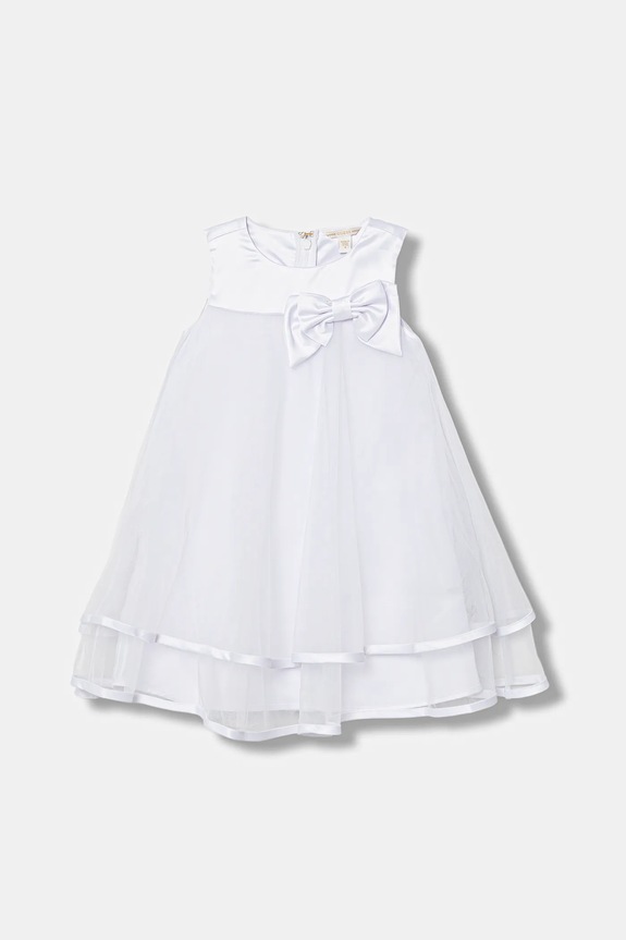 Guess sukienka dziecięca rozkloszowany biały J6RK33.WM330.PPY2