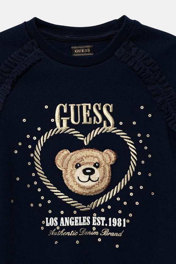 Девочка Детское платье Guess K6RK01.KAUH0.PPY2 тёмно-синий