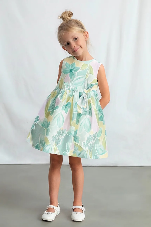 Mayoral vestito di lino bambino/a mini turchese 3913.6A.Mini.PPY2