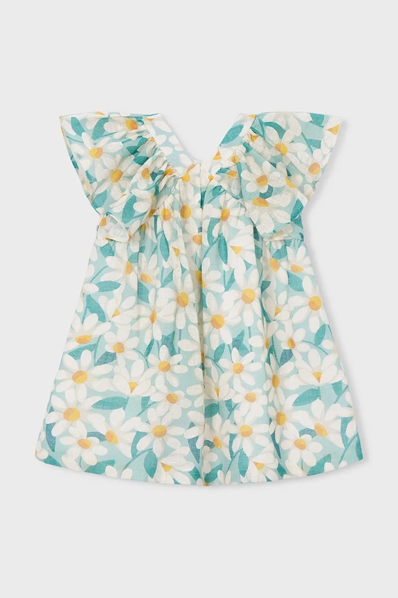 DÍVKA Dívčí šaty Mayoral 3918.6B.Mini.PPY2 modrá