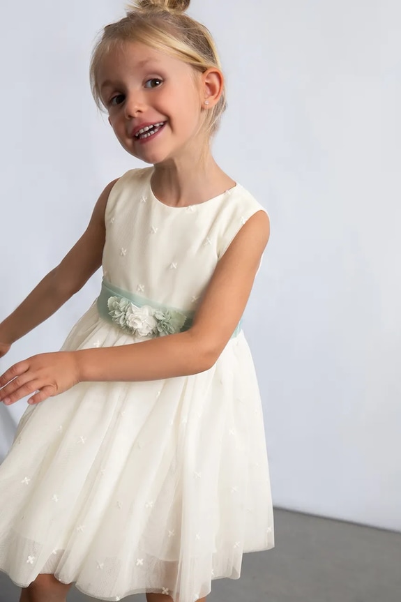 Mayoral vestito bambina mini bianco 3919.6B.Mini.PPY2