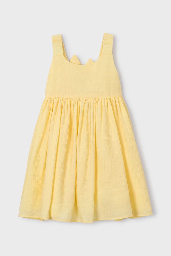 Dječja haljina Mayoral mini zlatna 3925.6D.Mini.PPY2