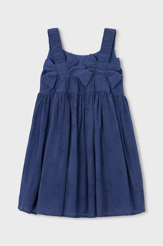 Mayoral rochie fete 3925.6D.Mini.PPY2 bleumarin SS26