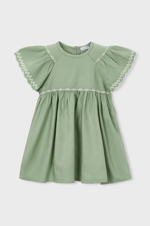 Dječja haljina Mayoral pletivo zelena 3927.6E.Mini.PPY2