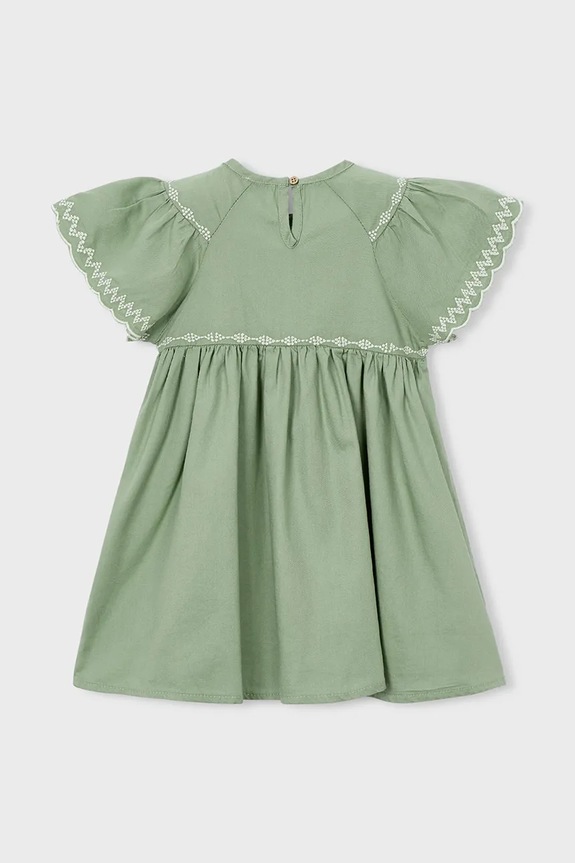 Dječja haljina Mayoral 3927.6E.Mini.PPY2 zelena SS26