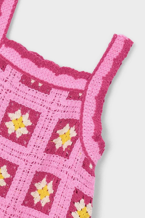 DÍVKA Dívčí šaty Mayoral 3935.6J.Mini.PPY2 růžová