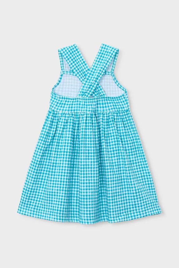 Mayoral sukienka bawełniana dziecięca 3944.6N.Mini.PPY2 niebieski SS26