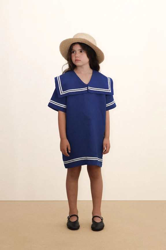 Detské šaty s prímesou ľanu Tinycottons STRIPES TINY DRESS SS26.222