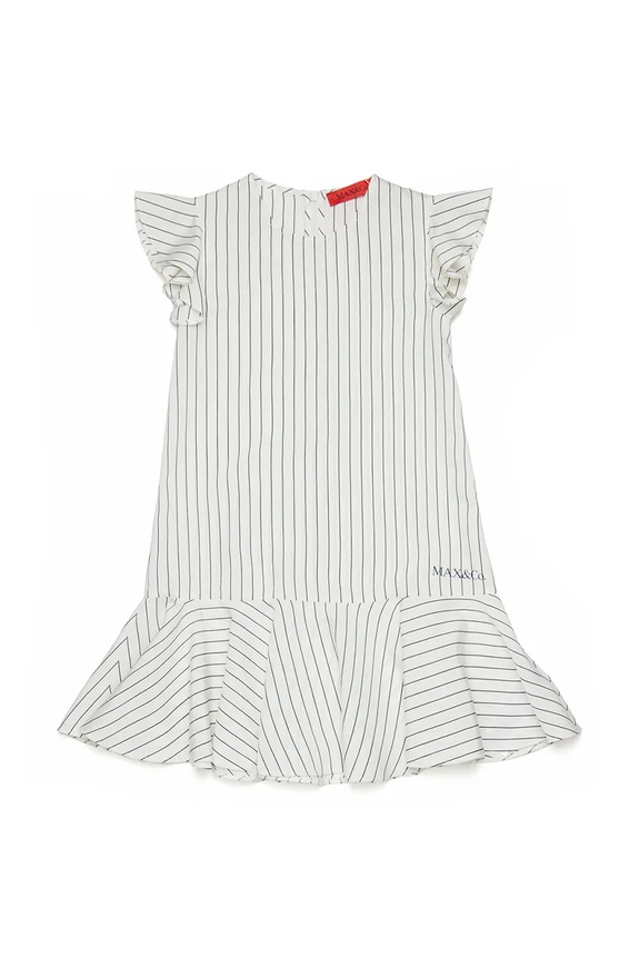 Max&Co. sukienka z wiskozą MAXD51F DRESS biały MX0270.MX00W