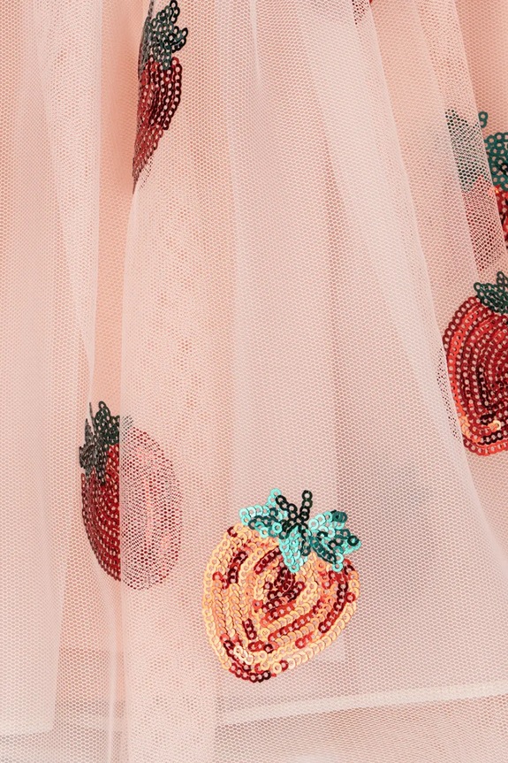 Παιδικό φόρεμα Konges Sløjd YVONNE FRILL DRESS KS105137.PPY2 ροζ