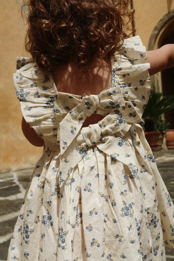 Konges Sløjd gyerek pamutruha CIANNA DRESS GOTS hosszú bézs KS104732.PPY2