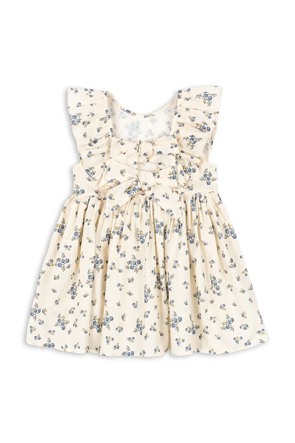 Lány Konges Sløjd gyerek pamutruha CIANNA DRESS GOTS KS104732.PPY2 bézs