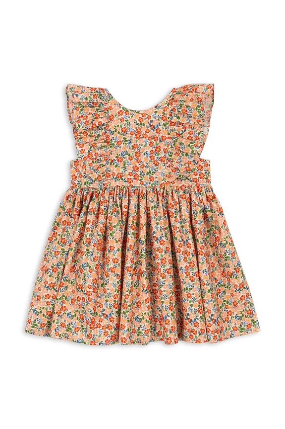 Dievčenské bavlnené šaty Konges Sløjd CIANNA DRESS GOTS KS104732.PPY2 viacfarebná SS26