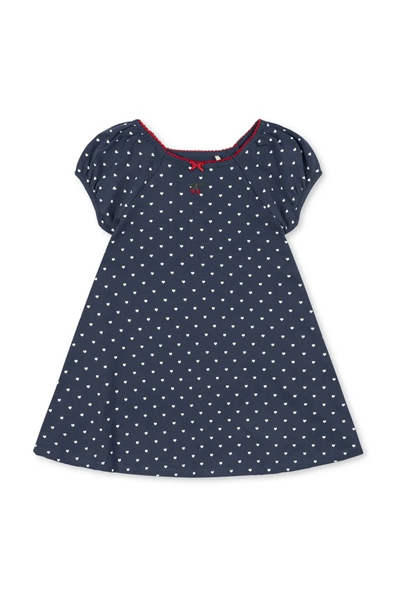 Konges Sløjd vestito di cotone bambina CLASSIC SS DRESS GOTS mini blu navy KS104734.PPY2
