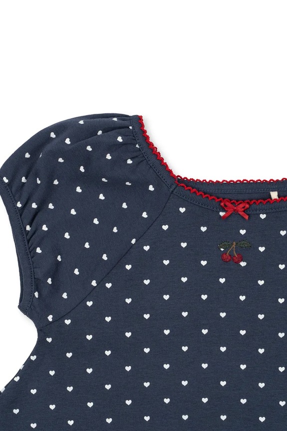 BIMBA Konges Sløjd vestito di cotone bambina CLASSIC SS DRESS GOTS KS104734.PPY2 blu navy