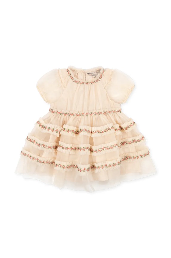 Dječja haljina Konges Sløjd JOELLE DRESS KS104871.PPY2 bež SS26