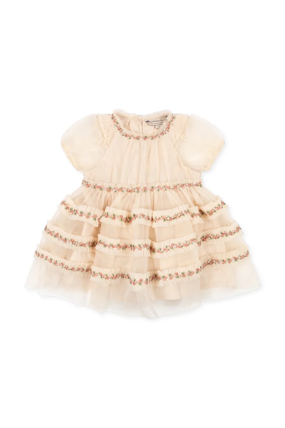 Dječja haljina Konges Sløjd JOELLE DRESS KS104871.PPY2 bež SS26