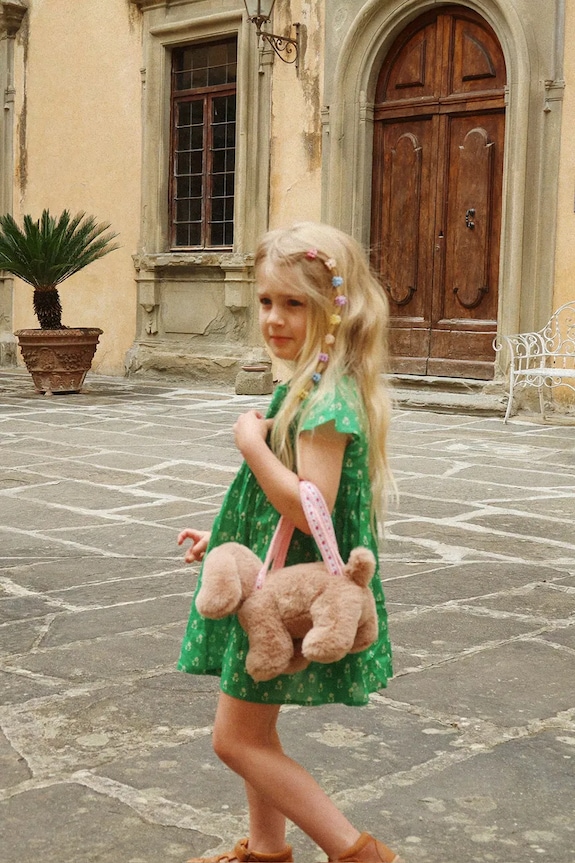 Dievčenské bavlnené šaty Konges Sløjd CAMI SMOCK DRESS GOTS KS104719.PPY2