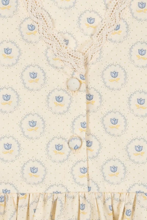 Dievčenské bavlnené šaty Konges Sløjd COEUR LACE DRESS GOTS béžová KS104747.PPY2