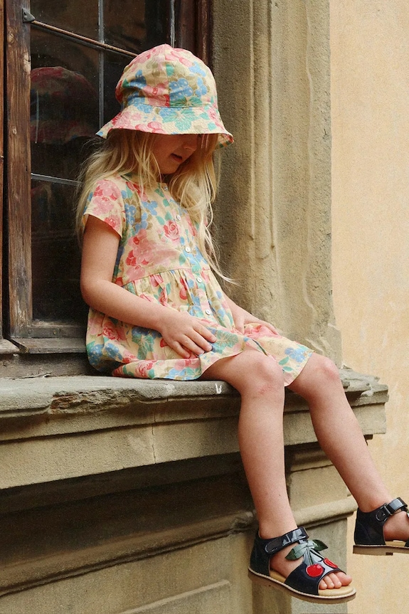 Konges Sløjd gyerek pamutruha PACEY SS DRESS GOTS rövid többszínű KS105027.PPY2