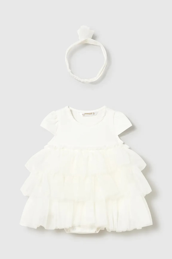 Mayoral Newborn rochie bebe mini bej 1601.2D.Newborn.PPY2