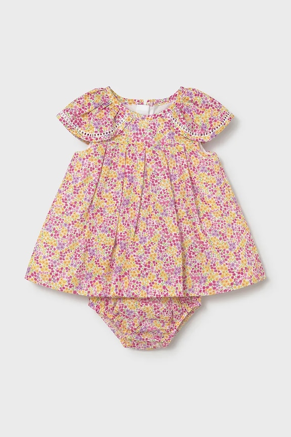 Mayoral Newborn rochie din bumbac pentru bebeluși mini roz 1806.2G.Newborn.PPY2