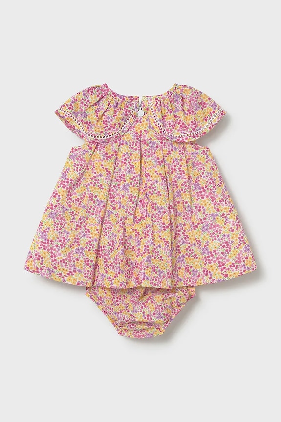 Mayoral Newborn rochie din bumbac pentru bebeluși 1806.2G.Newborn.PPY2 roz SS26