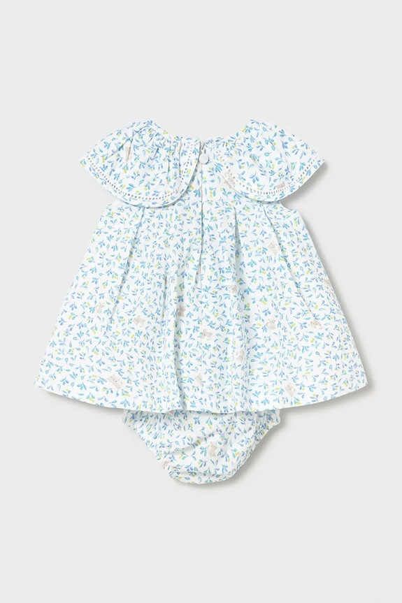 Mayoral Newborn rochie din bumbac pentru bebeluși 1806.2G.Newborn.PPY2 albastru SS26